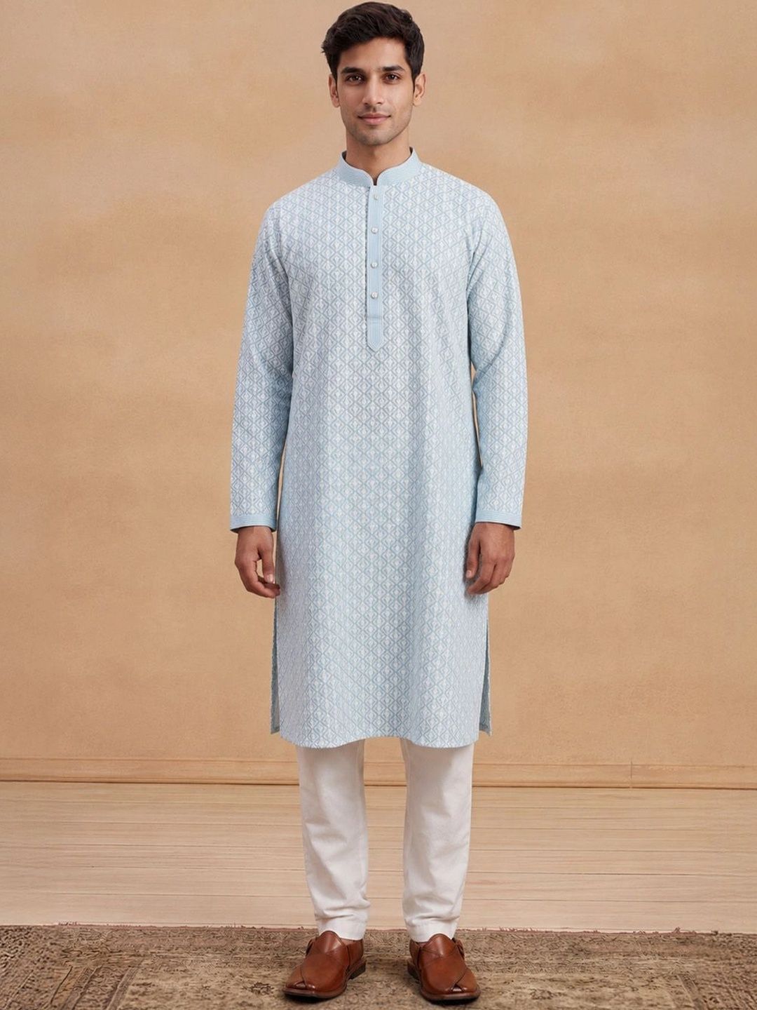 House of Chikankari Men Kurta-picture-17