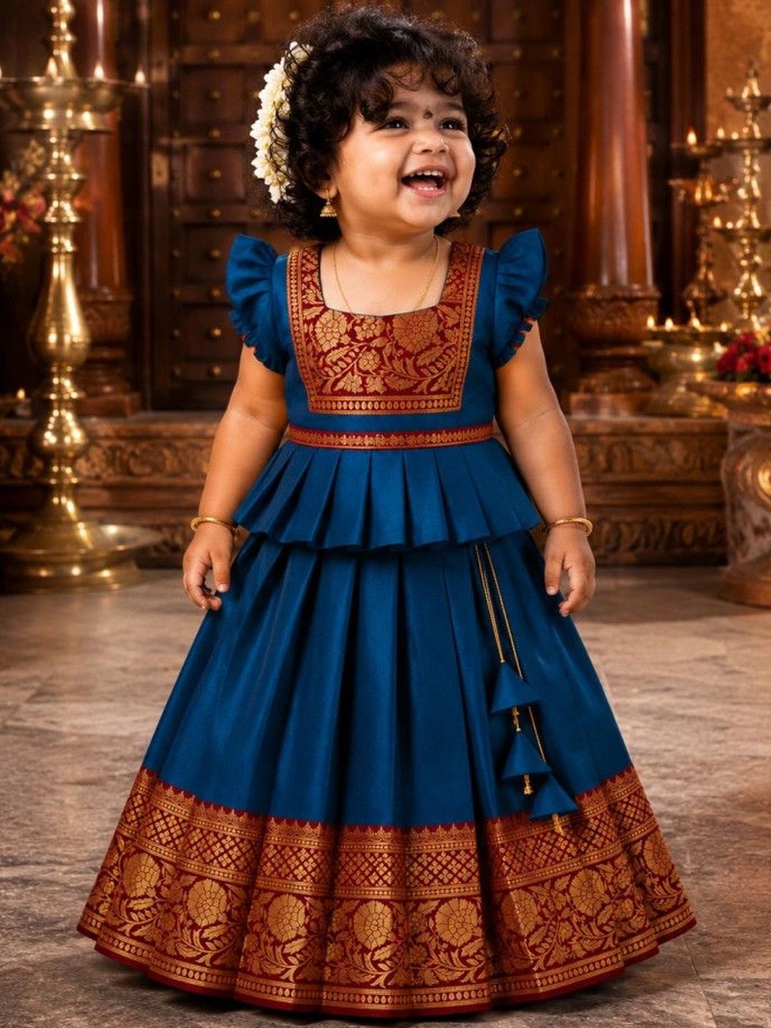 Xepon Girls Ready to Wear Lehenga &-image-0