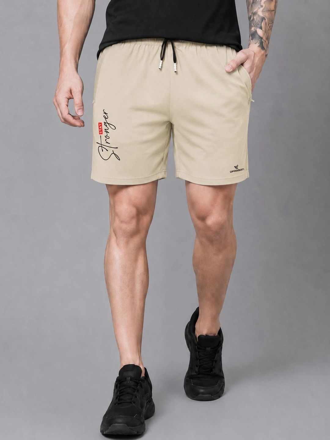Dpassion Men Typography Printed Training or Gym Sports Shorts-picture-32
