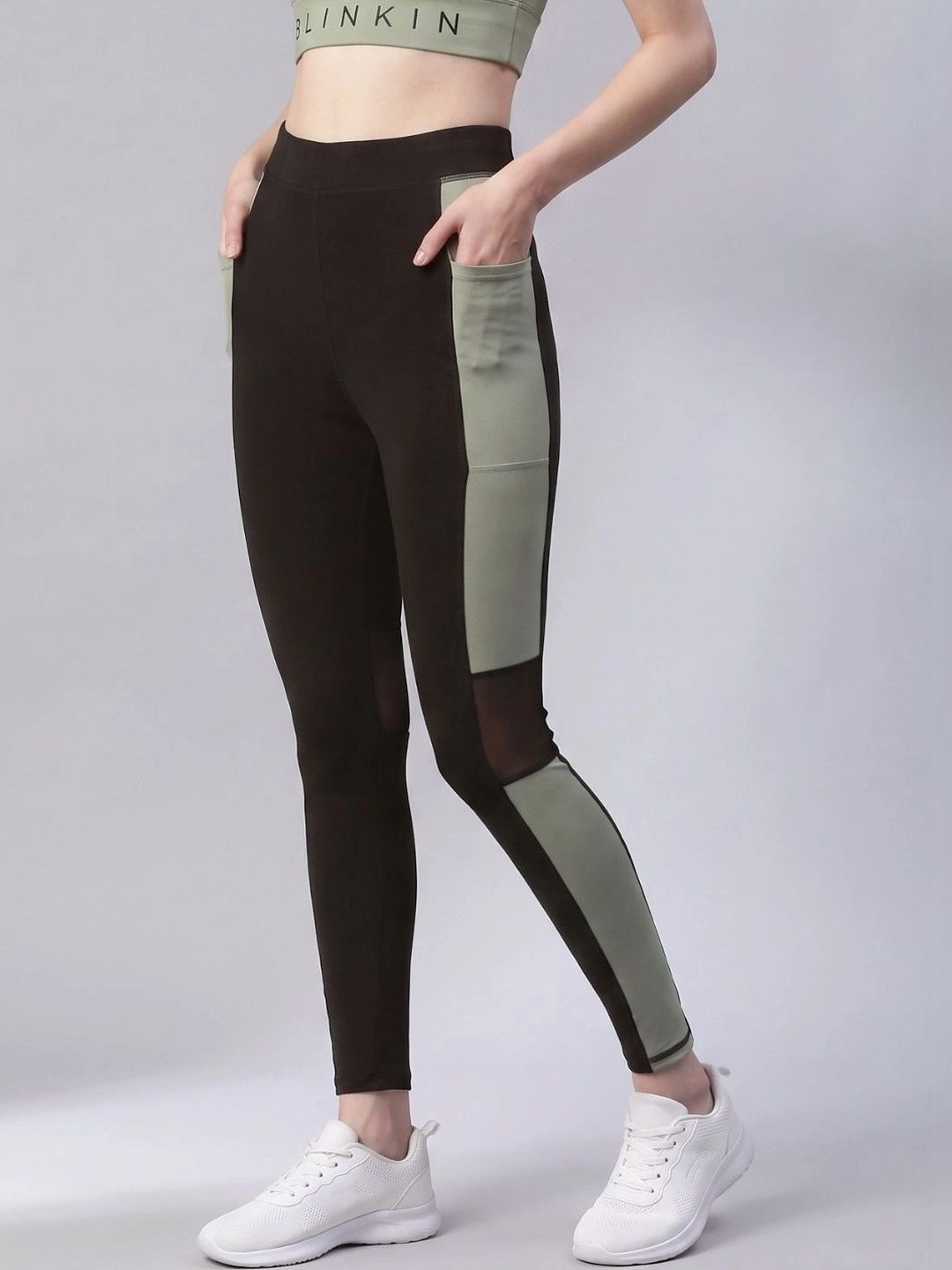 Blinkin Colourblocked Ankle-Length Tights-picture-52