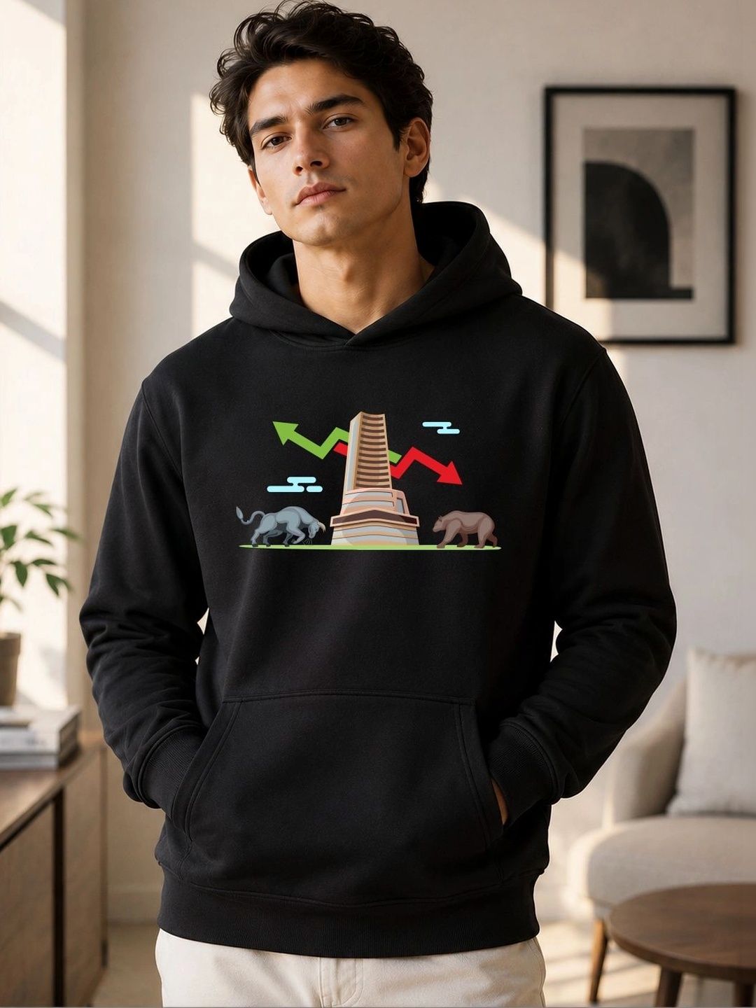 TRENDIFYTEEZ Men Printed Hooded Sweatshirt-picture-15