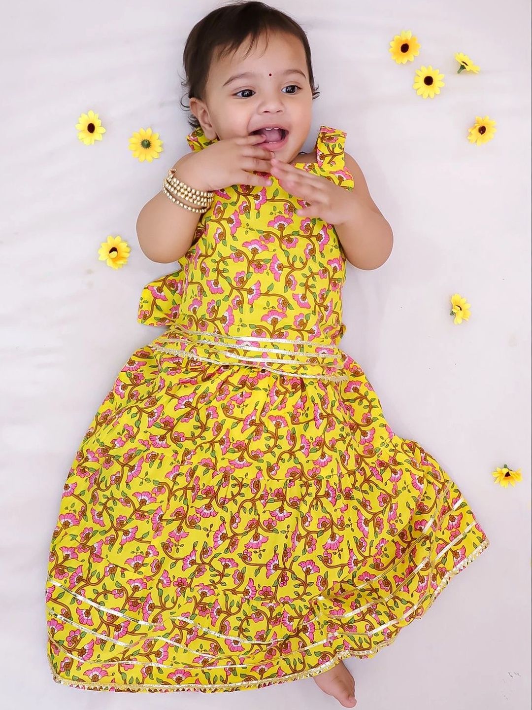 KID1 Girls Printed Block Print Ready to Wear Lehenga &-picture-47