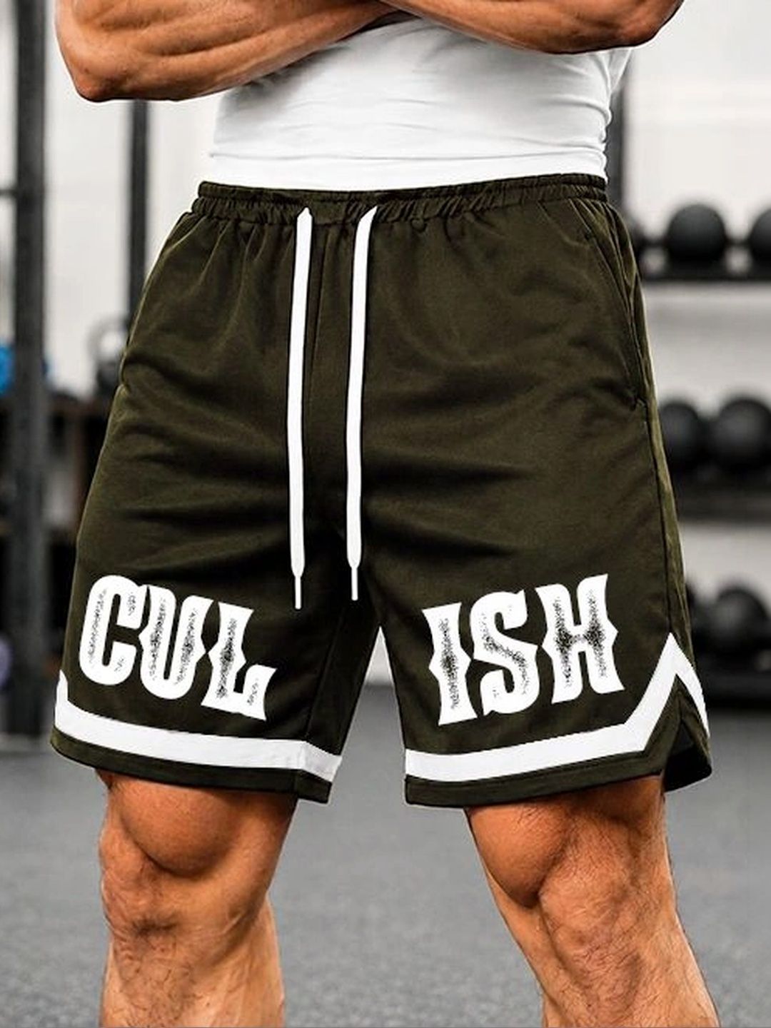 culish Men Typography Printed Training or Gym Sports Shorts-picture-48