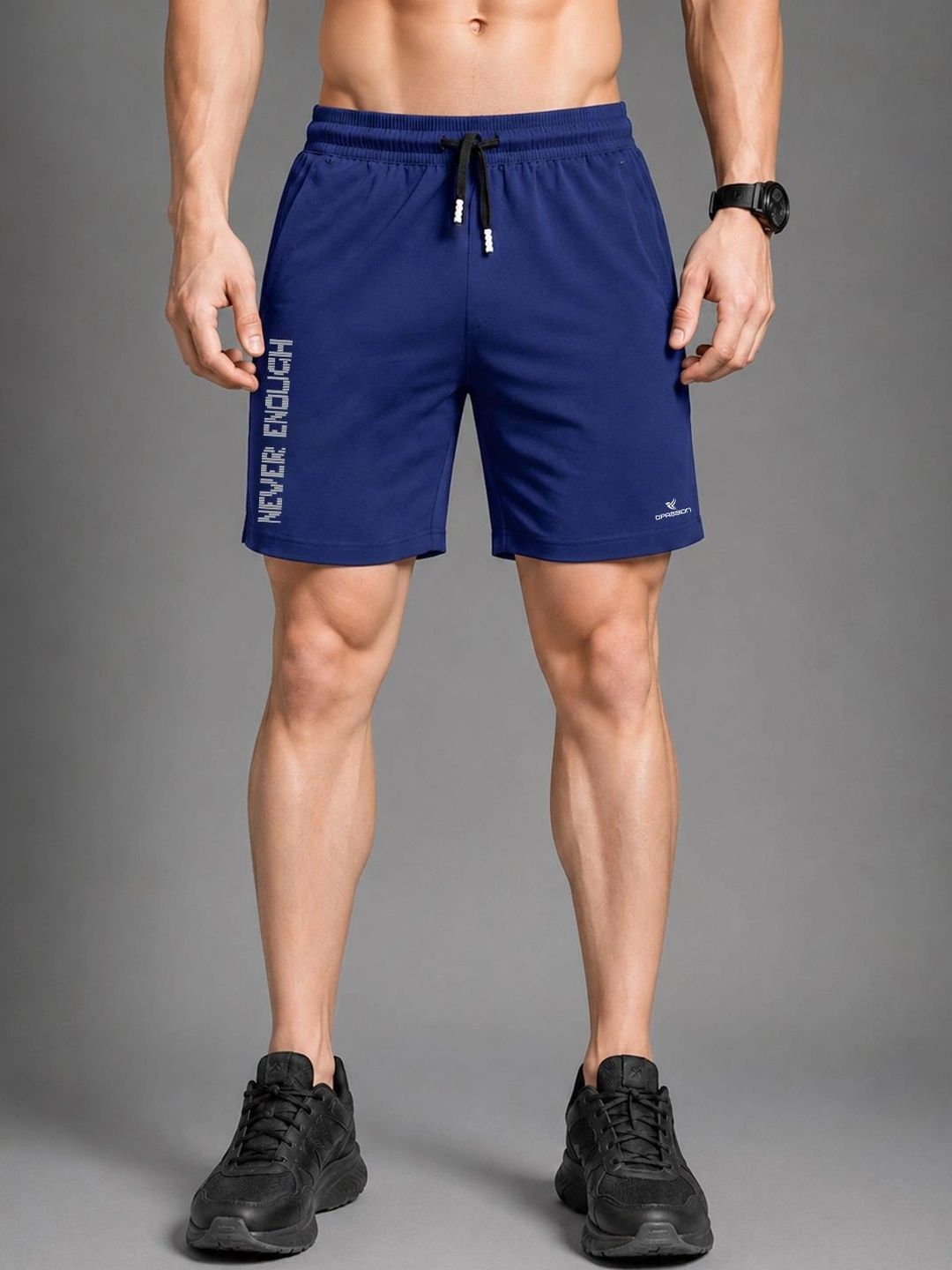 Dpassion Men Typography Training or Gym Sports Shorts-picture-15