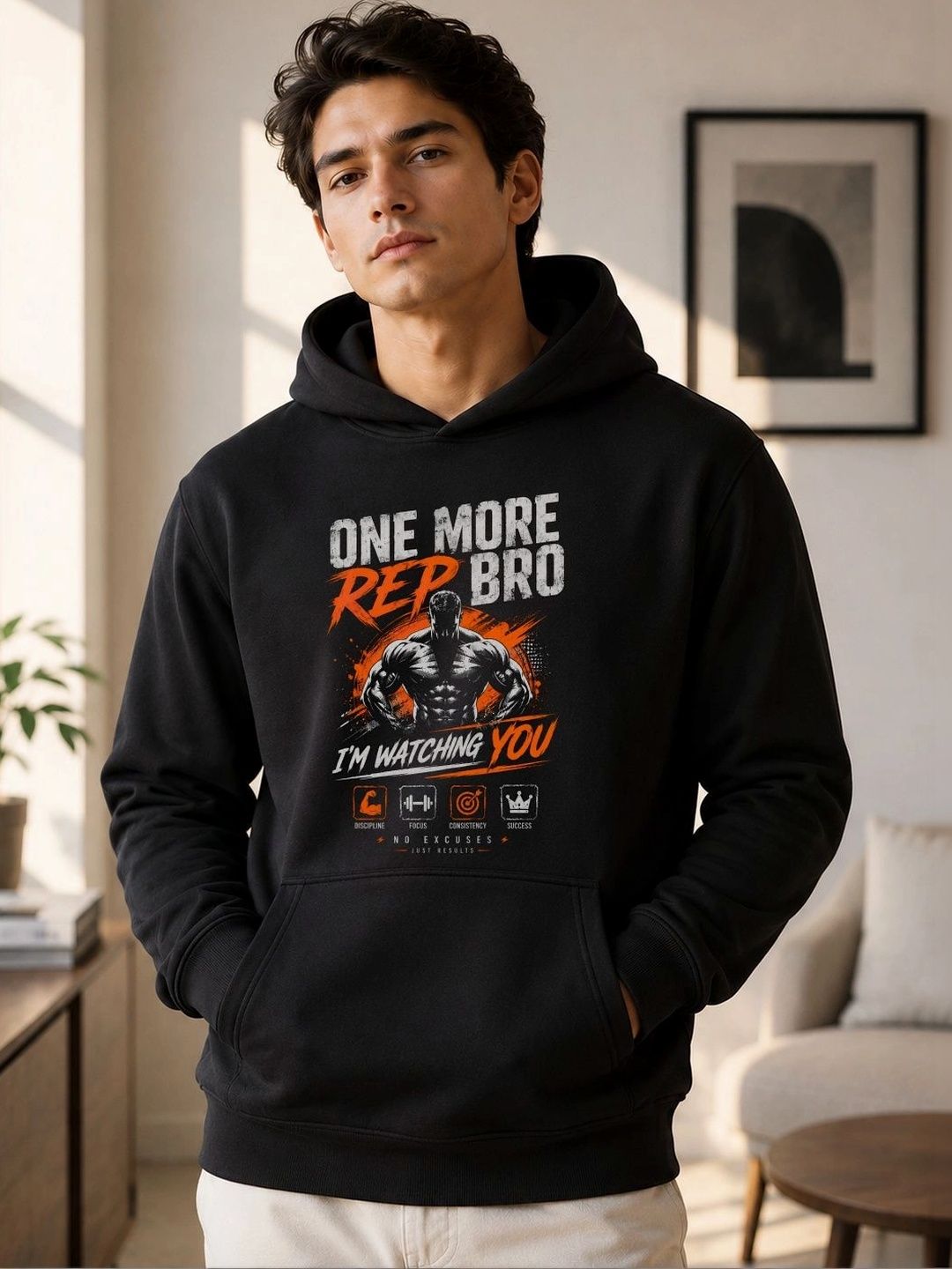 TRENDIFYTEEZ Men Printed Hooded Sweatshirt-picture-11