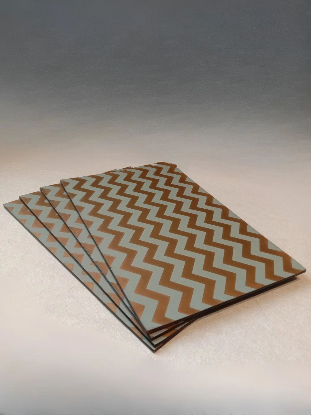 THE HOME CO. 4-Pcs White & Green Printed Rectangle Table Placemats-image-43