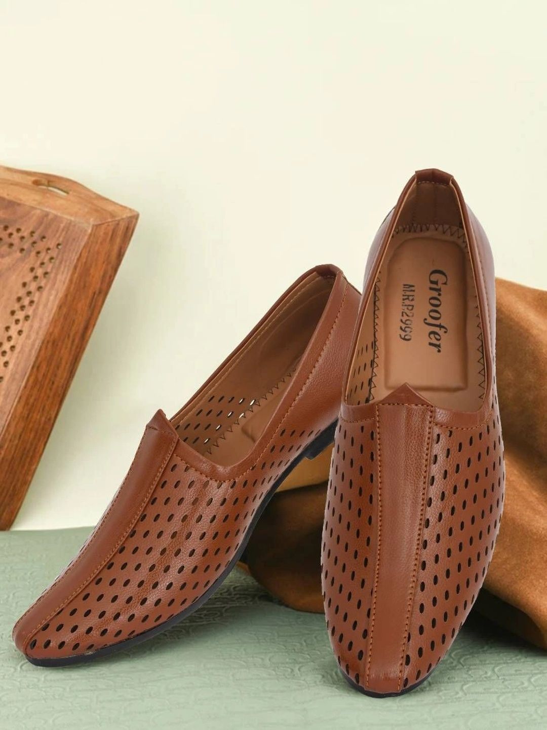 Groofer Men Perforations Loafers-picture-53