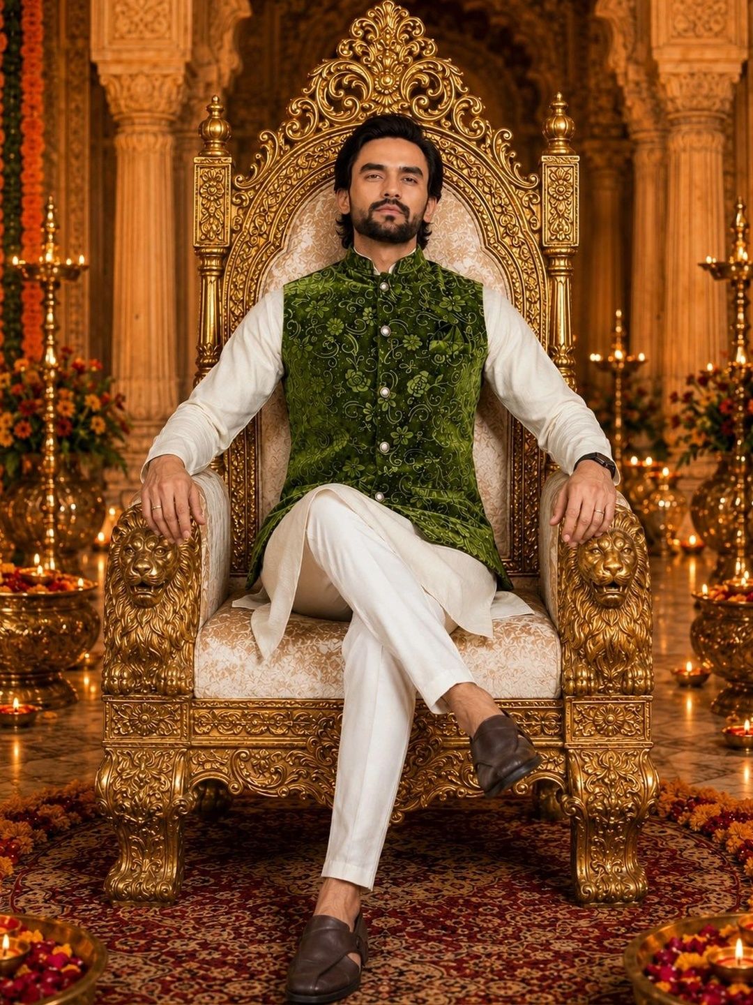 Leipzig Fashion Men Regular Kurta with Trousers-picture-15