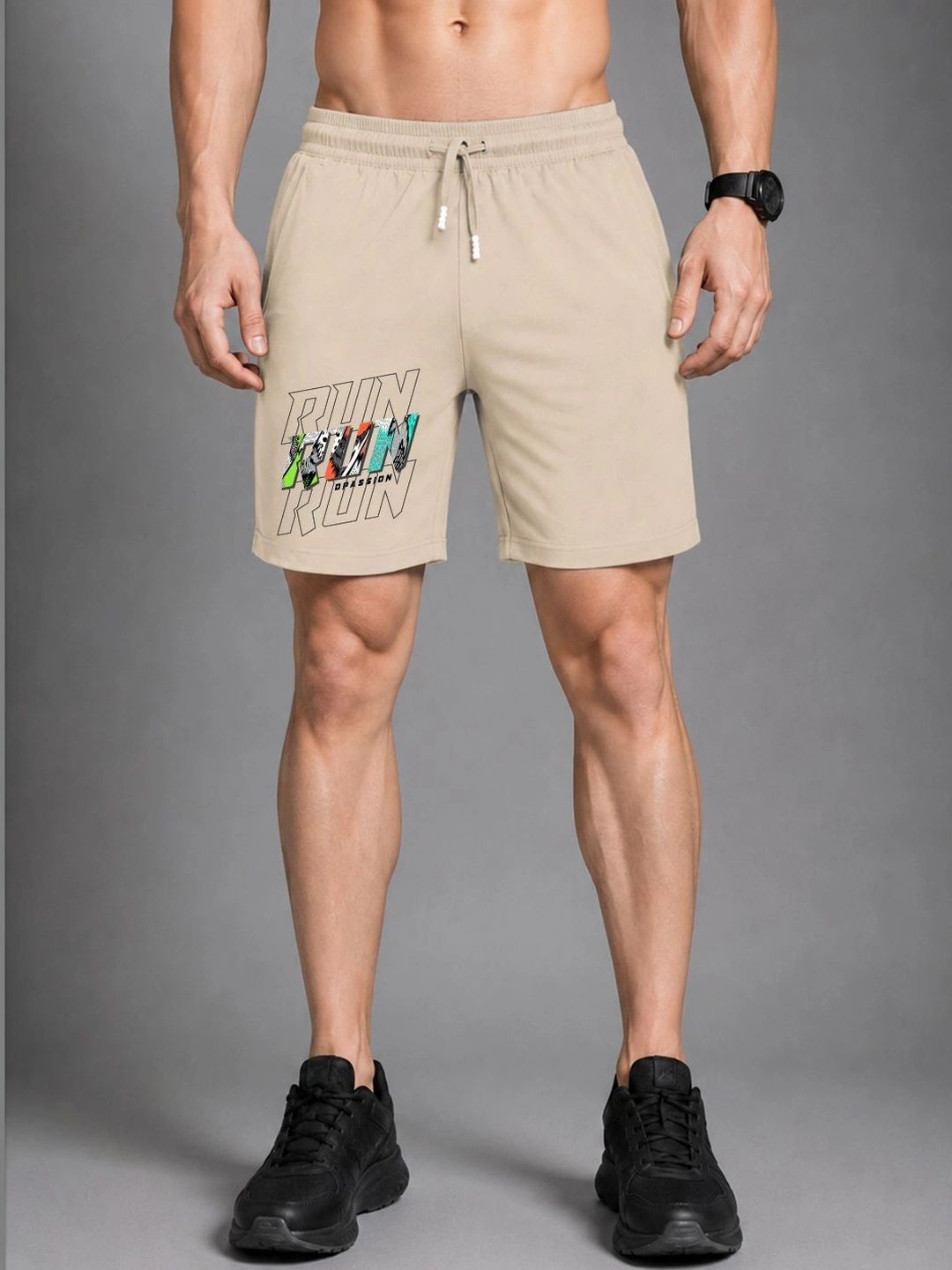 Dpassion Men Printed Running Sports Shorts-picture-17