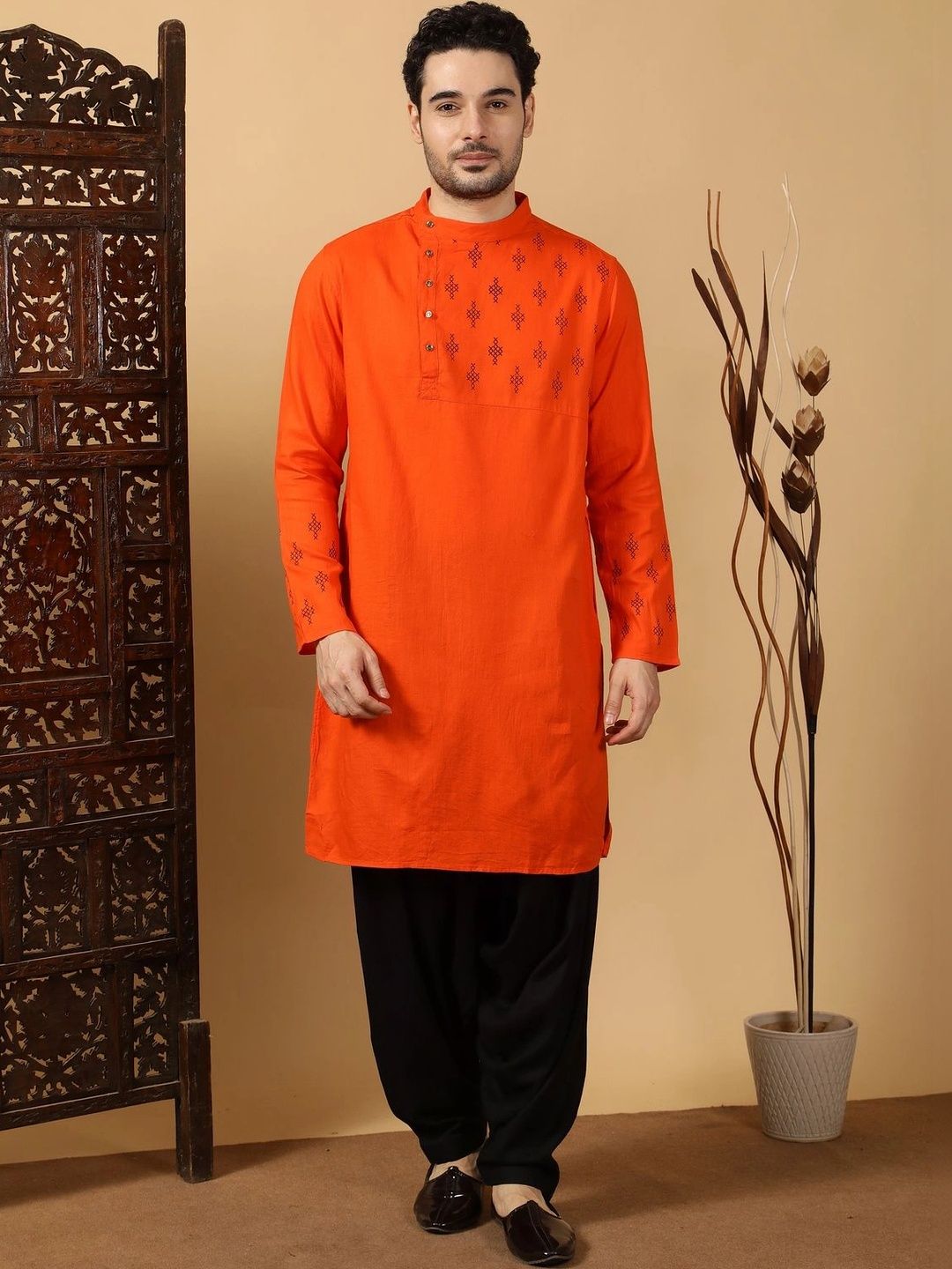 Kuons Men Geometric Printed Kurta-picture-41