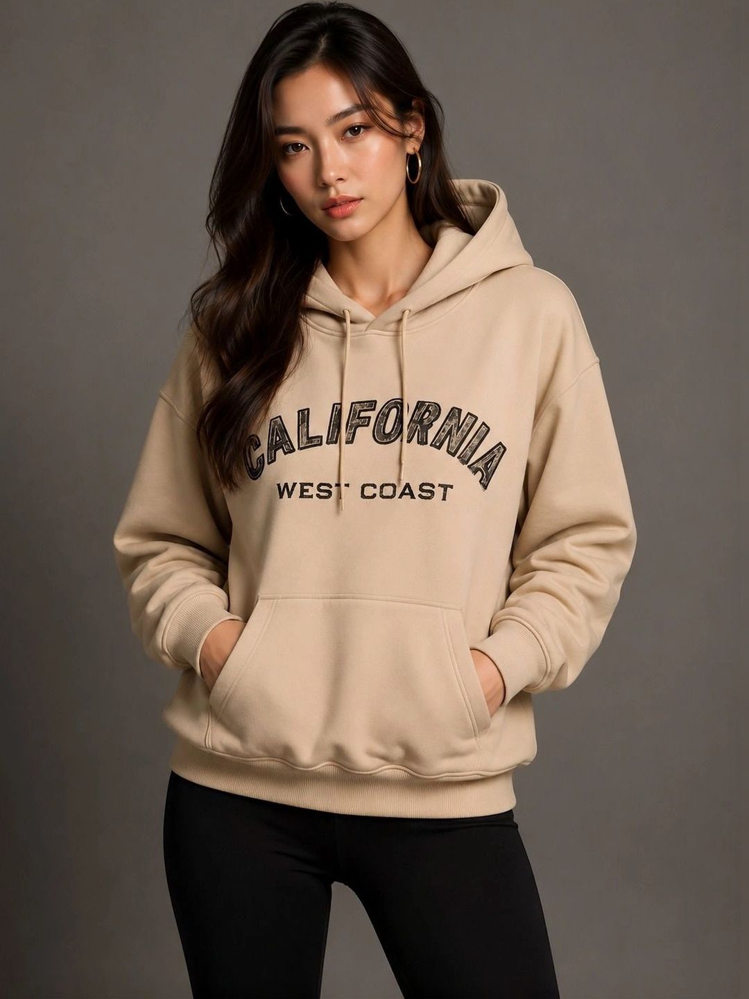 Mast & Harbour Women Printed Hooded Sweatshirt-picture-36