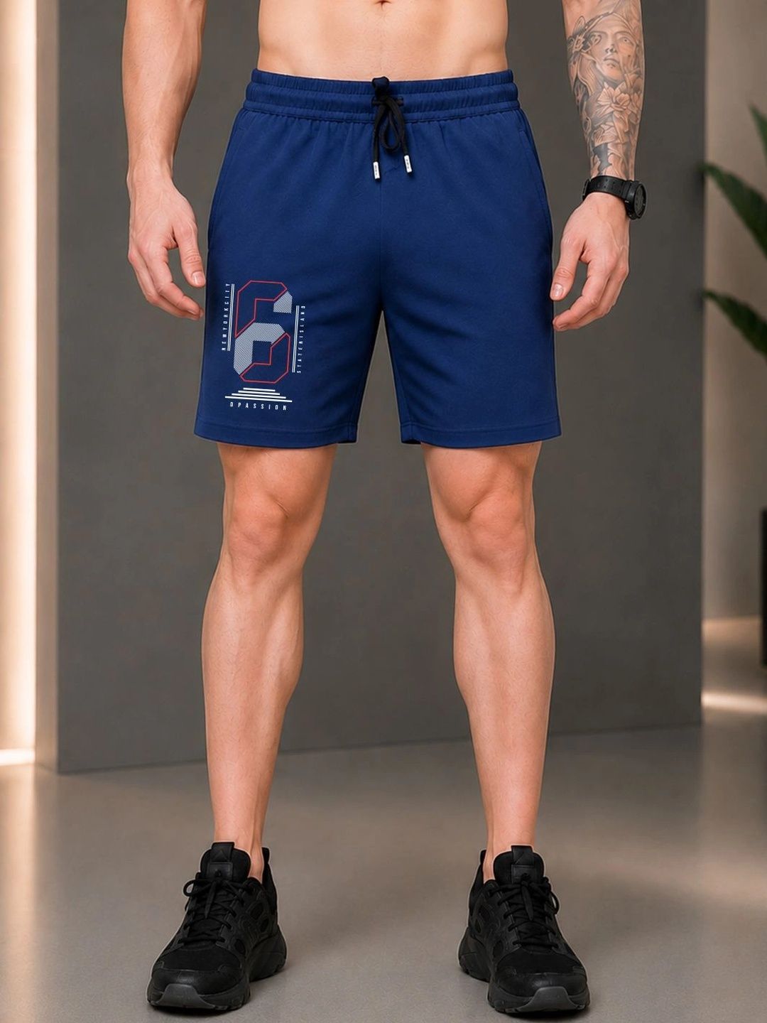 Dpassion Men Printed Training or Gym Sports Shorts-picture-18