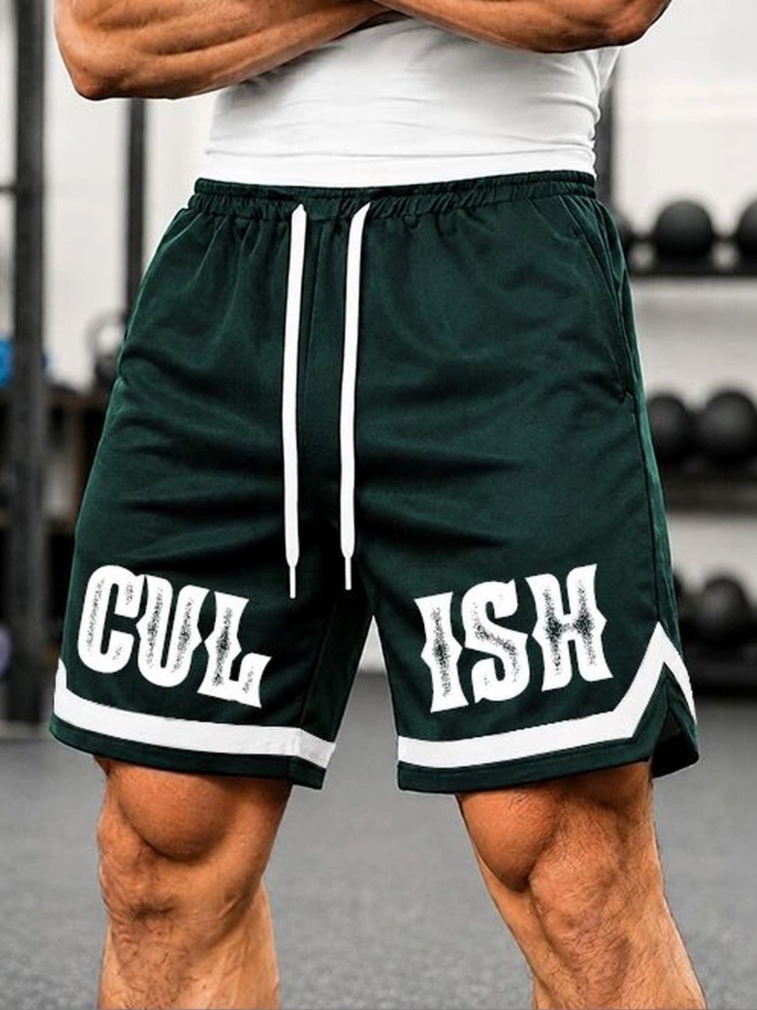 culish Men Typography Printed Training or Gym Sports Shorts-picture-19