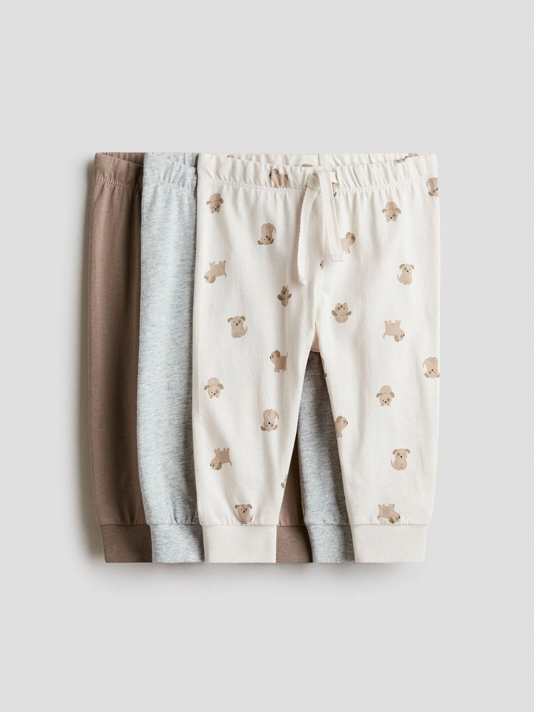 H&M 3-pack cotton jersey joggers-picture-34