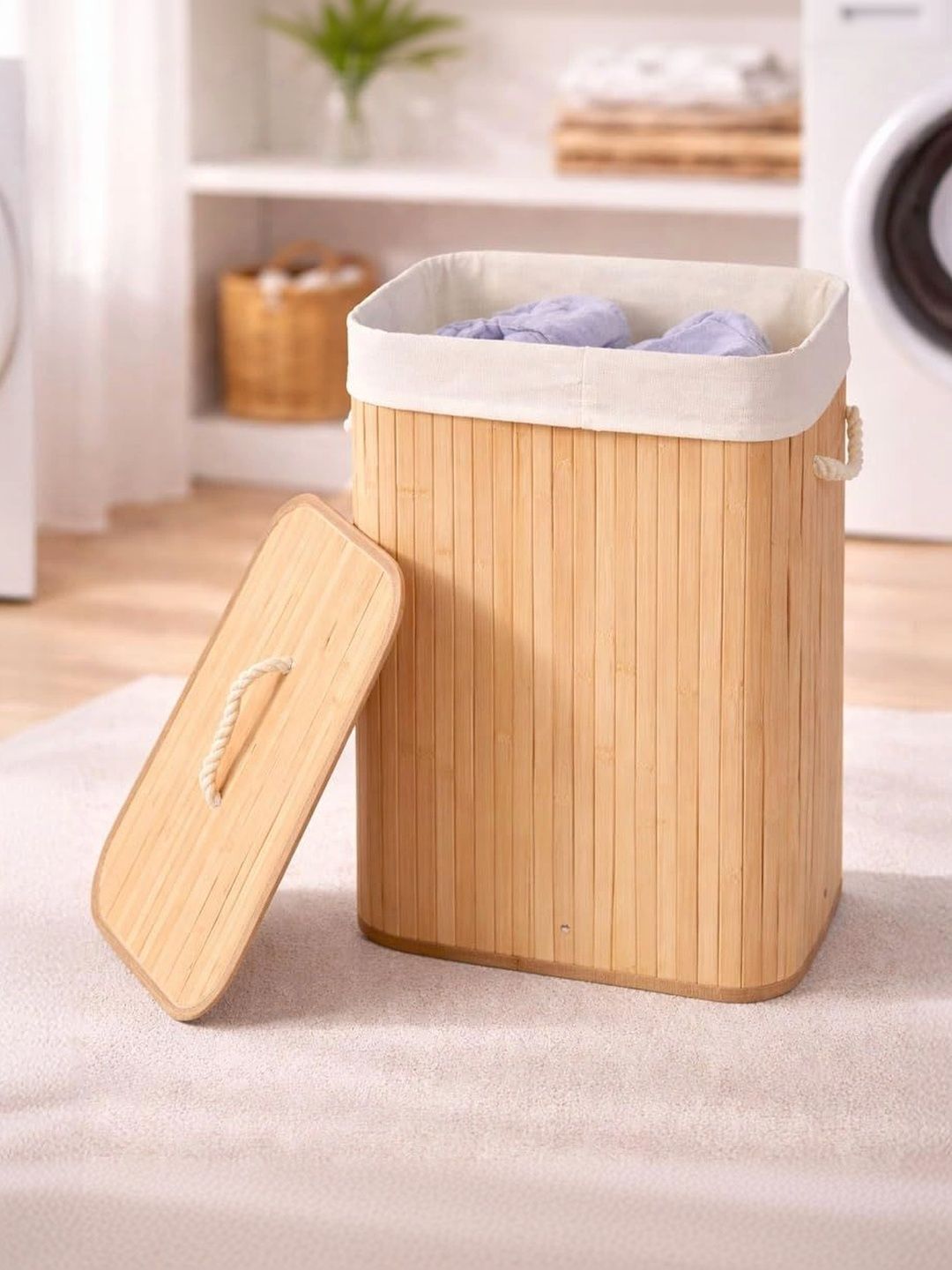 Rioware Brown Bamboo Laundry Bag-picture-25