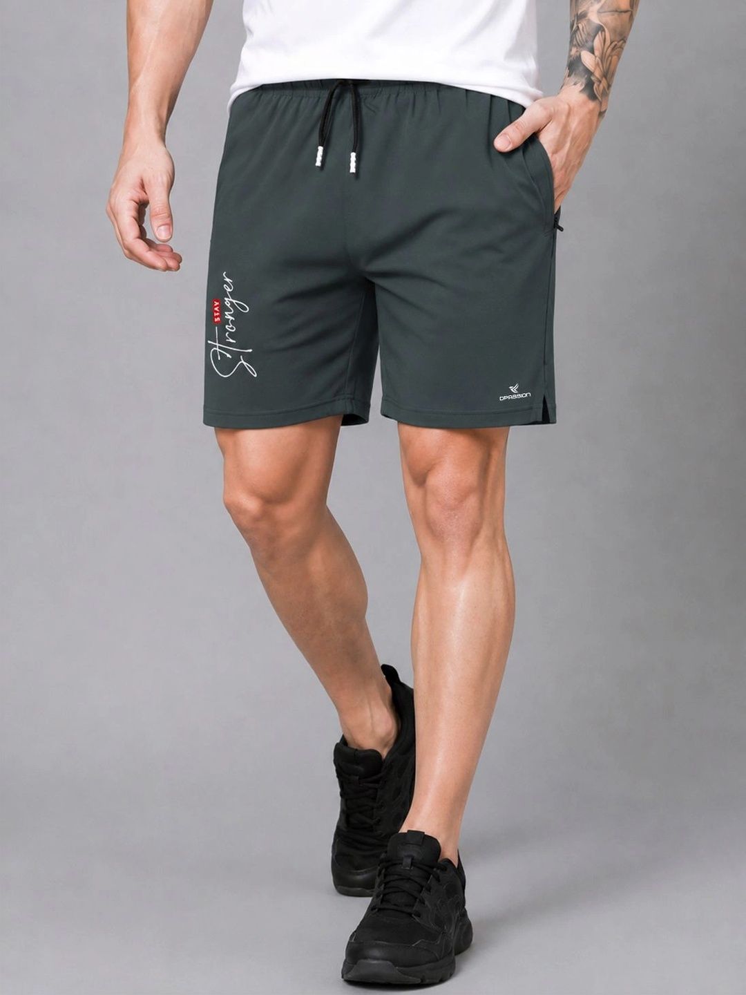 Dpassion Men Training or Gym Sports Shorts-picture-17
