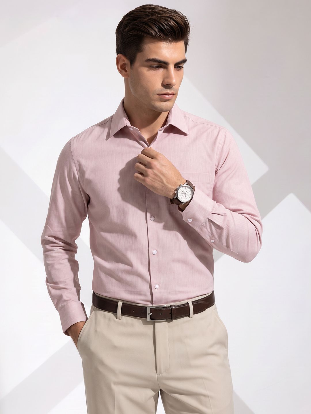 INVICTUS Striped Textured Formal Shirt-picture-13
