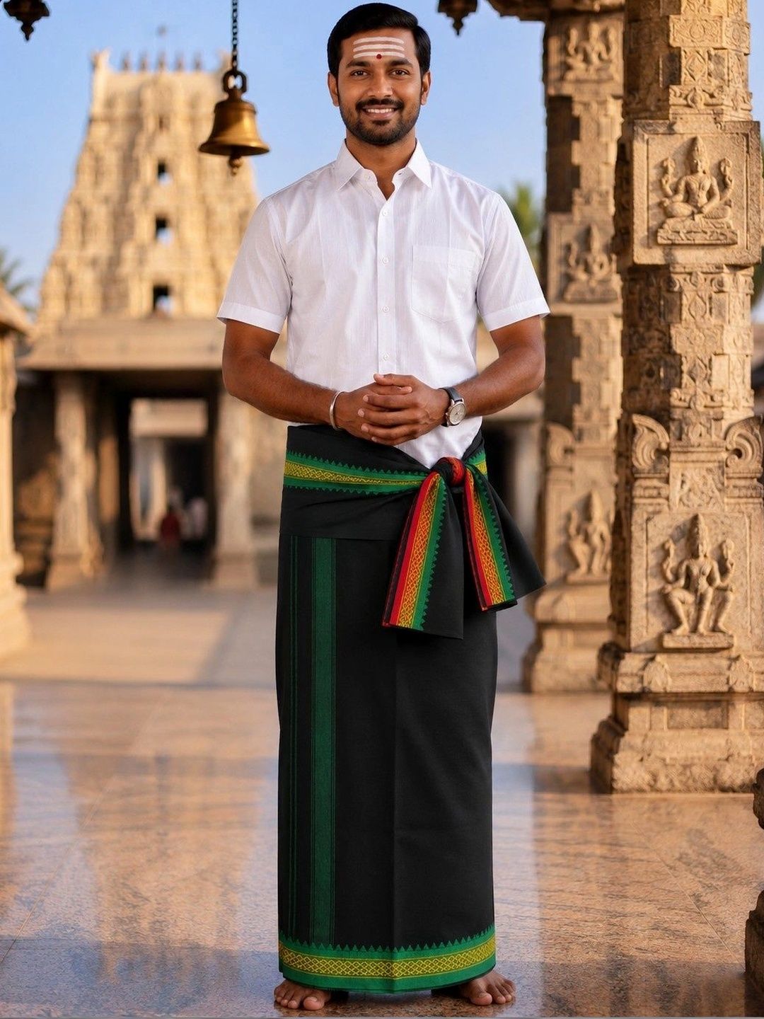 Hornbill Enterprises Men Cotton Dhoti Dhotis-picture-30