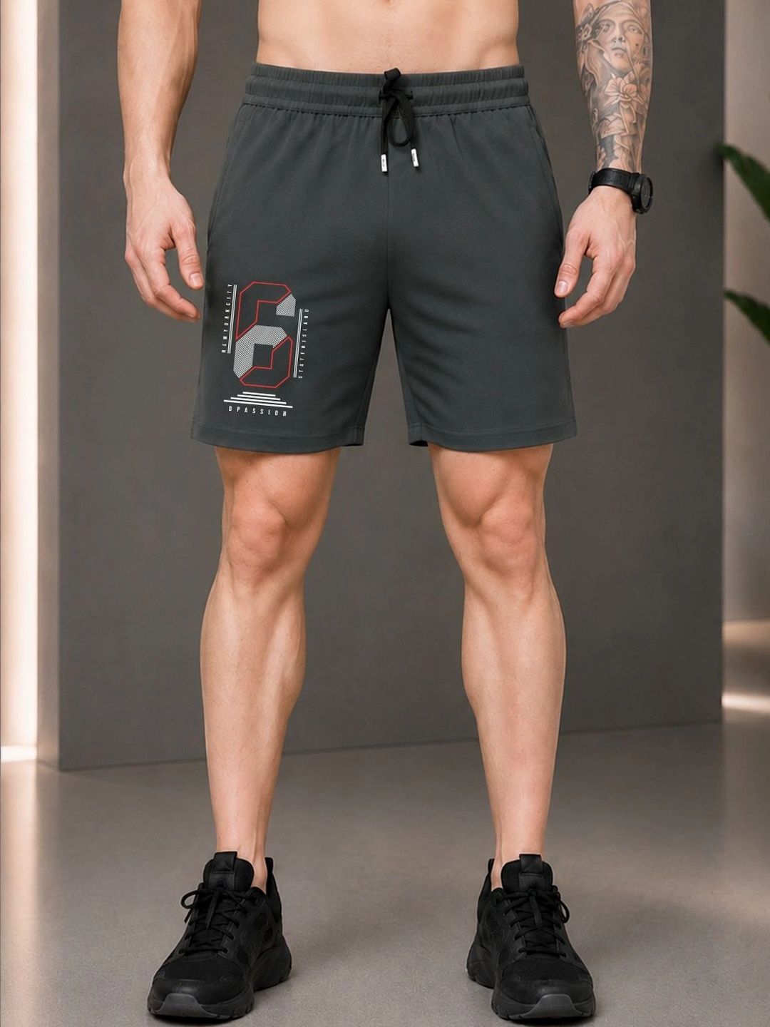 Dpassion Men Printed Training or Gym Sports Shorts-picture-39