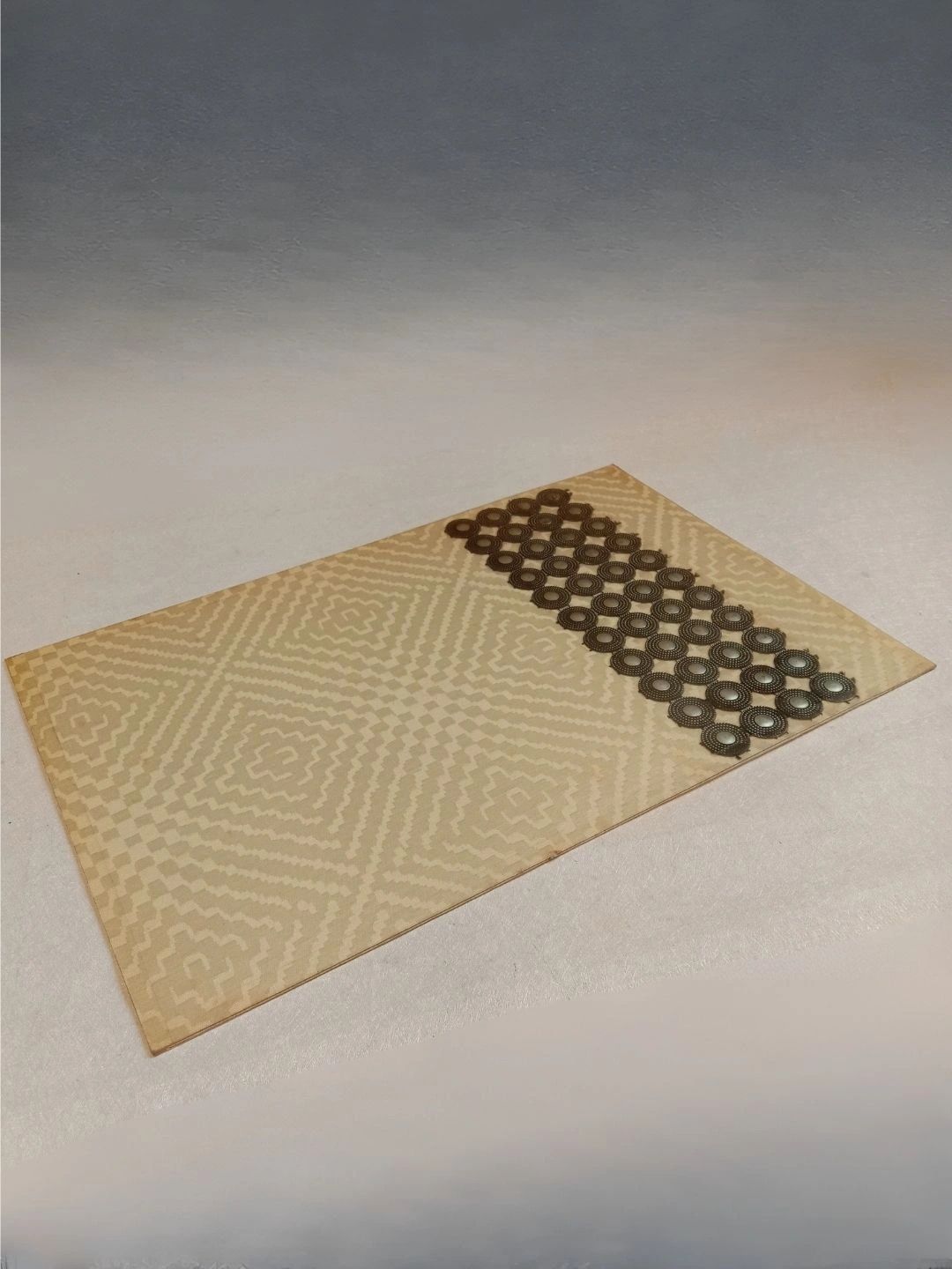 THE HOME CO. Beige Printed Rectangle Table Placemats-picture-21