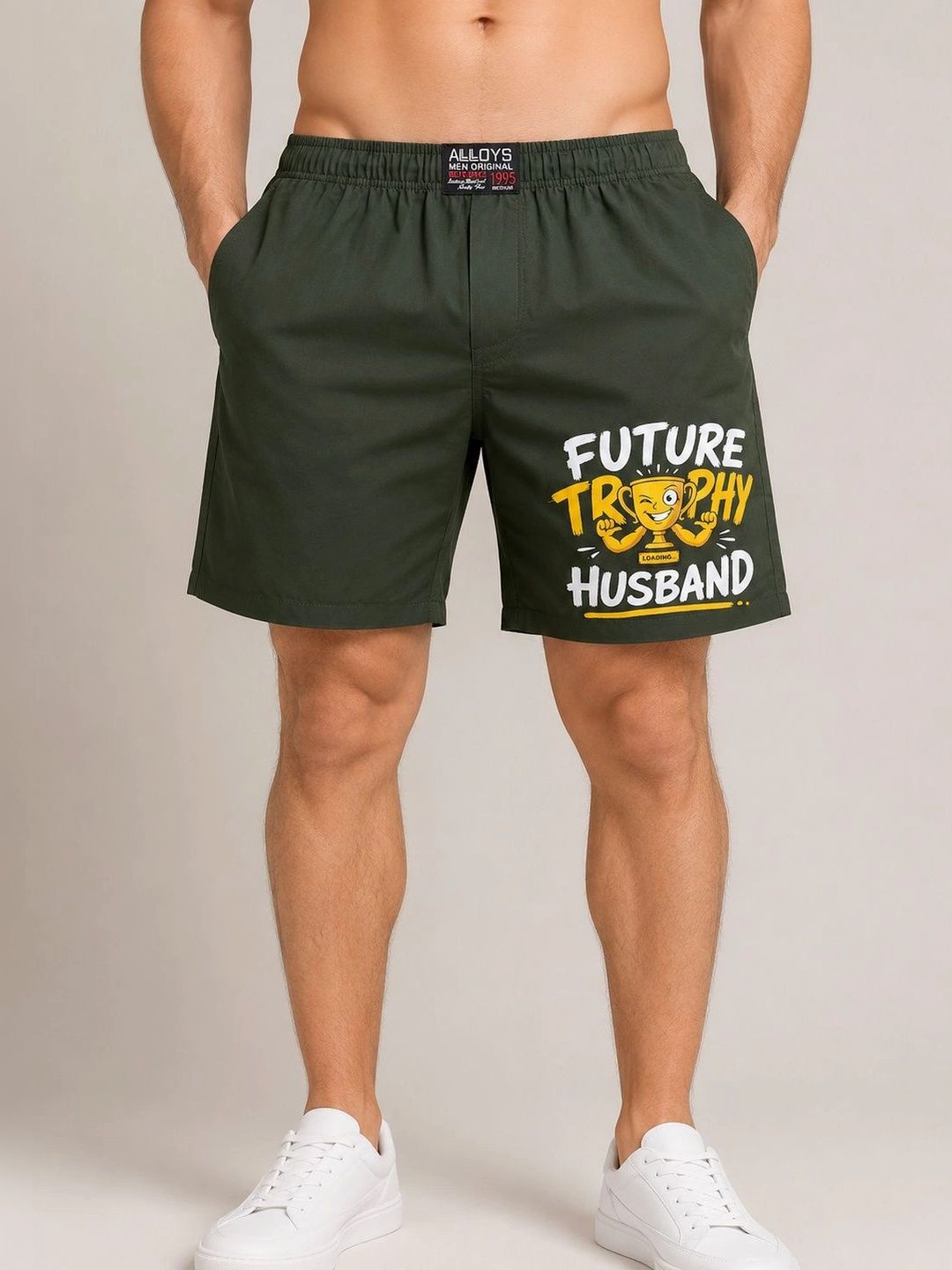 AVVOYS Men Typography Printed Shorts-picture-21