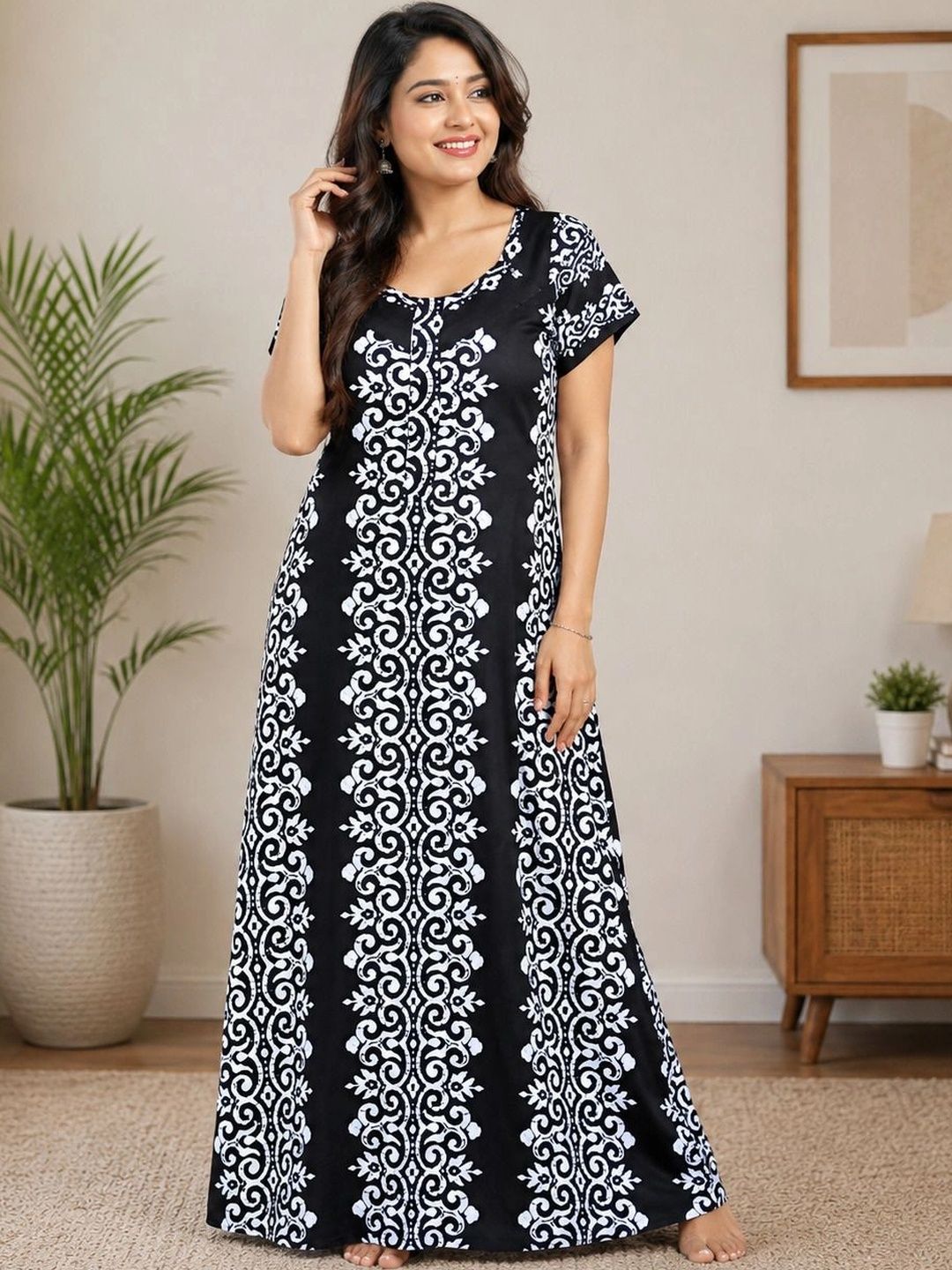 VRSU Printed Maxi Nightdress-picture-17