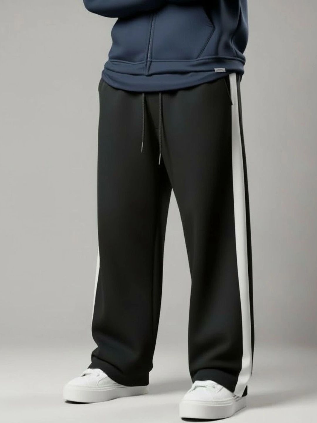TRUFFLEGUM Men Regular Fit Colourblocked Training Track Pants-picture-47