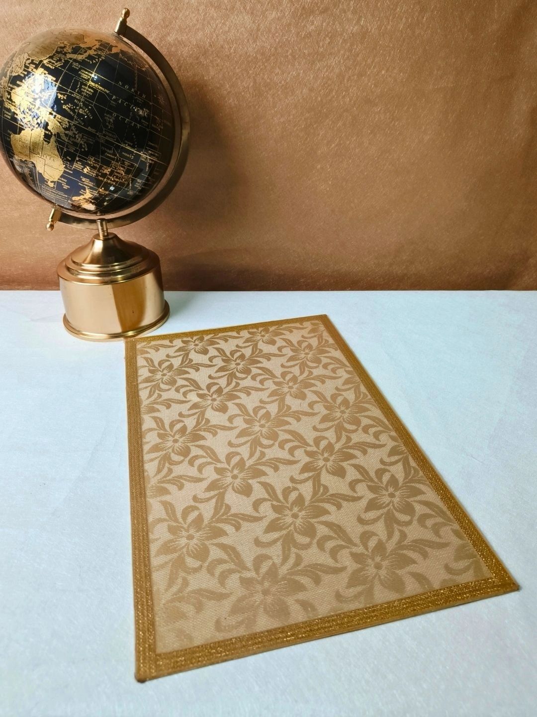 THE HOME CO. 4 Pcs Beige Printed Rectangle Table Placemats-picture-39