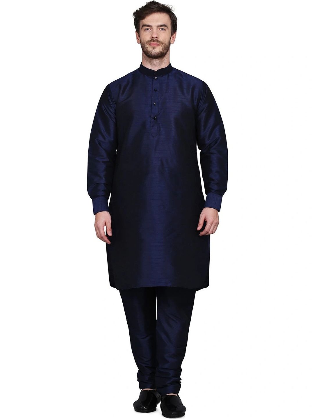 Jagdish Garments Men Regular Dupion Silk Kurta with Pyjamas-picture-45
