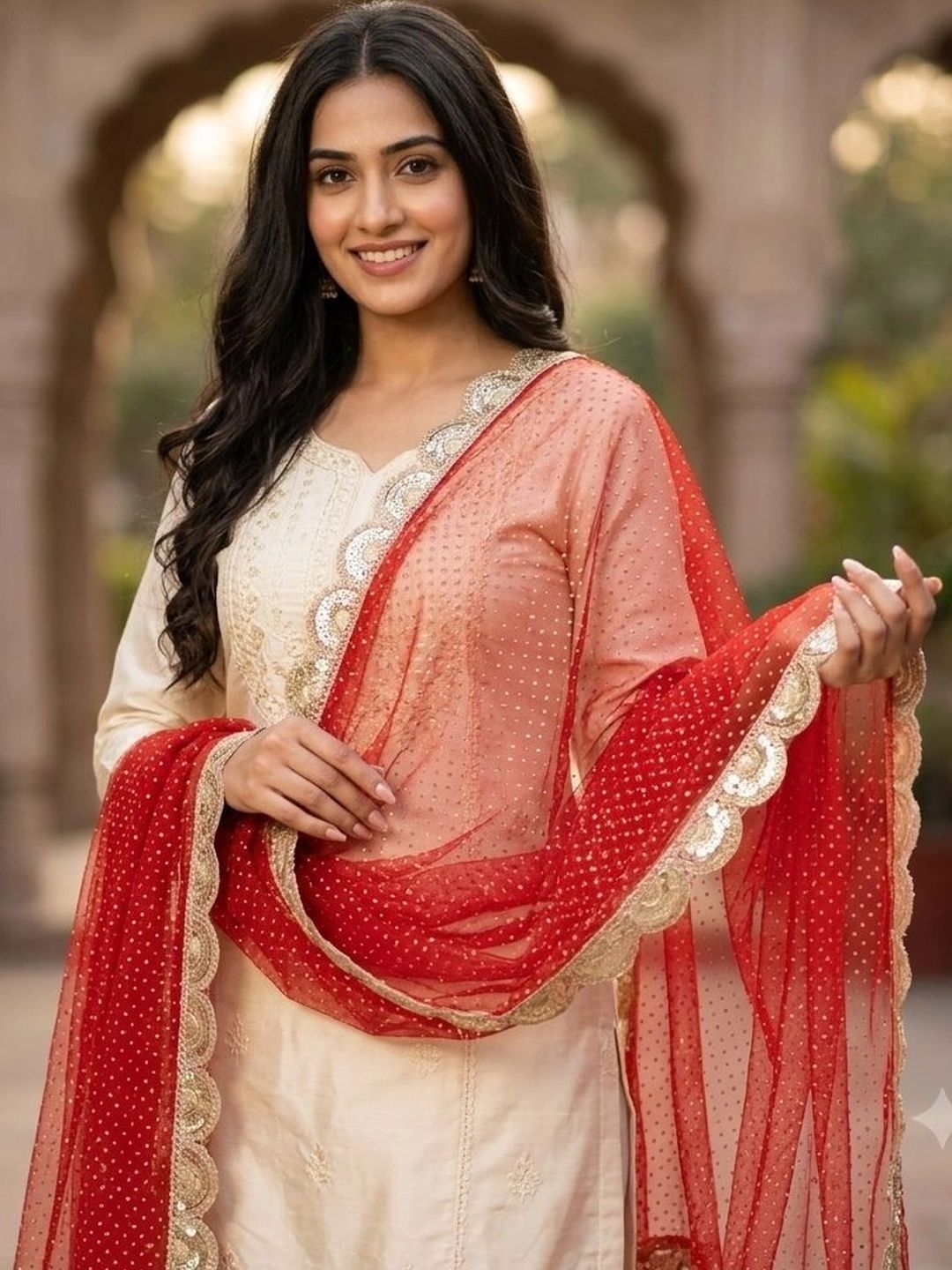 Navti Creations Dupatta with Sequinned-picture-31