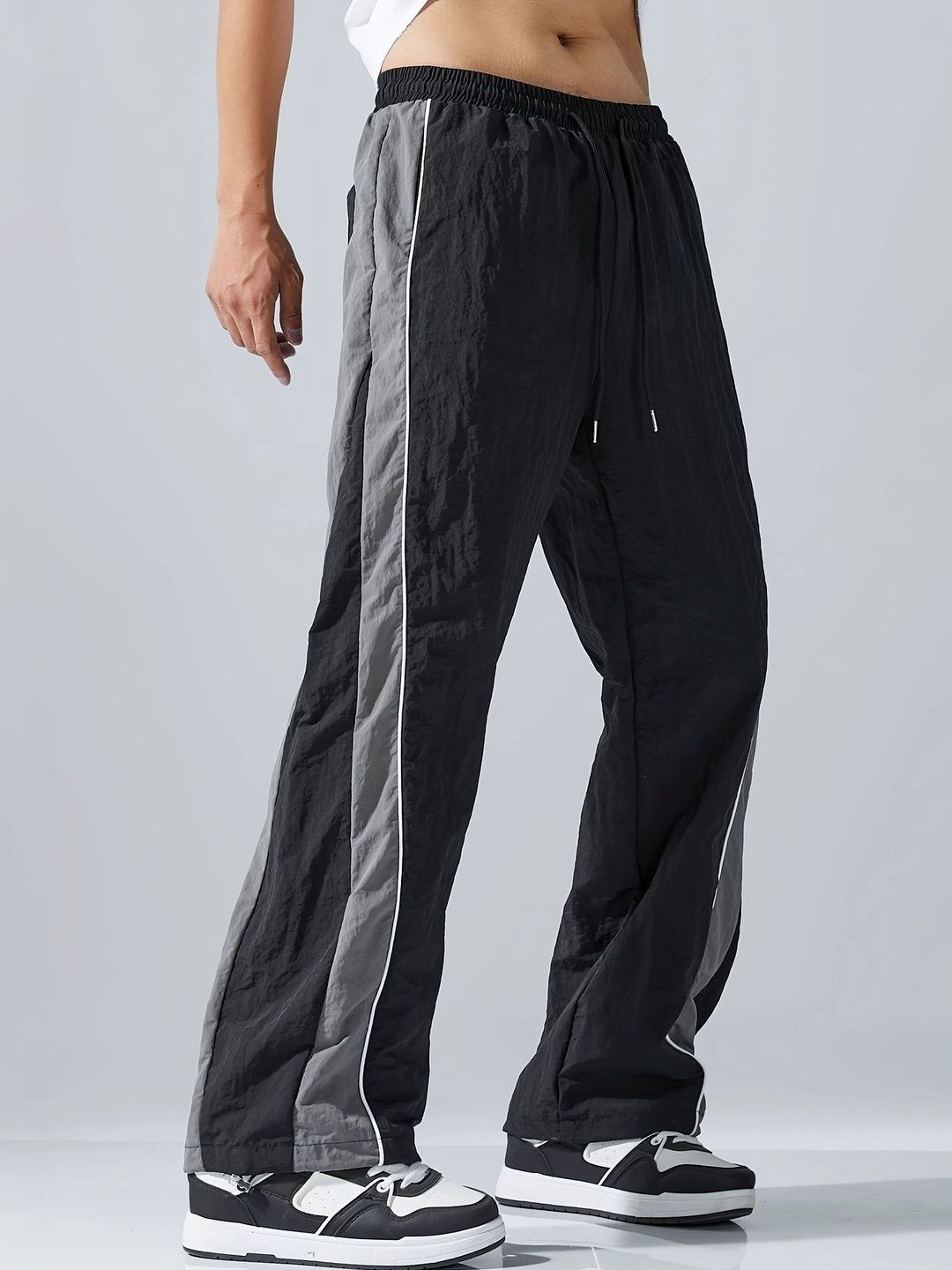 Loomzy Men Regular Fit Colourblocked Dry Fit Training Track Pants-picture-12