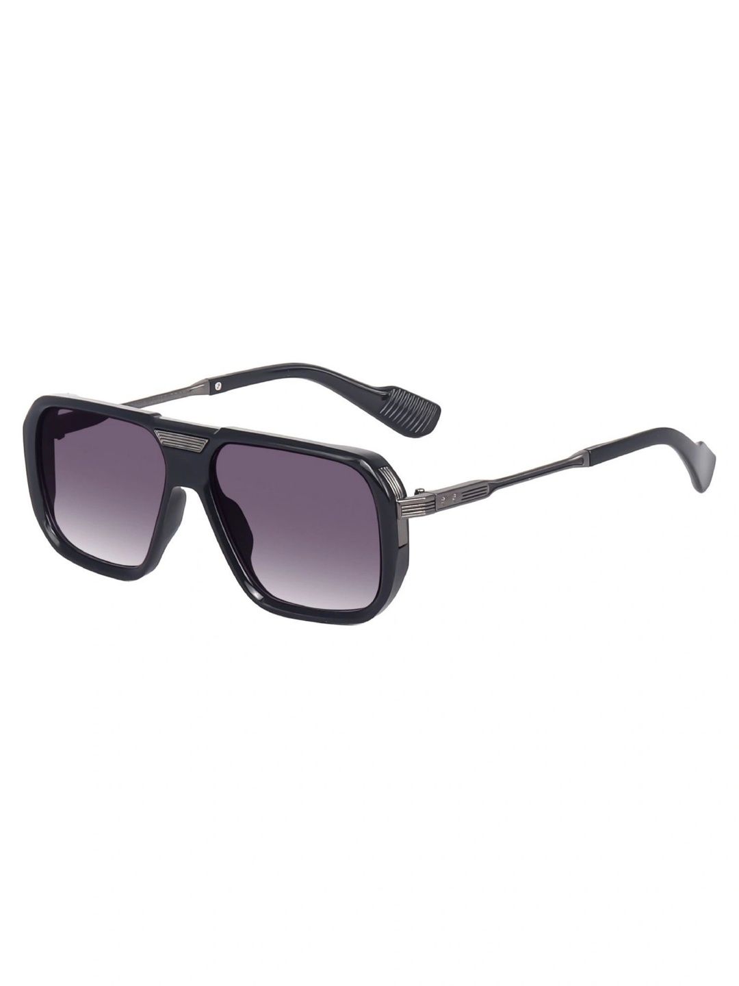 The Roadster Lifestyle Co. Unisex Grey Lens & Black Square Sunglasses with-picture-34
