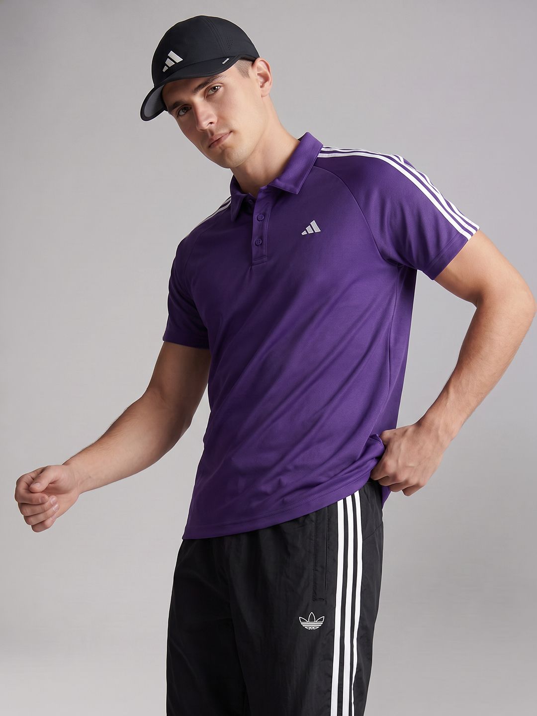 ADIDAS M CLS Striped Polo Collar T-shirt-picture-19