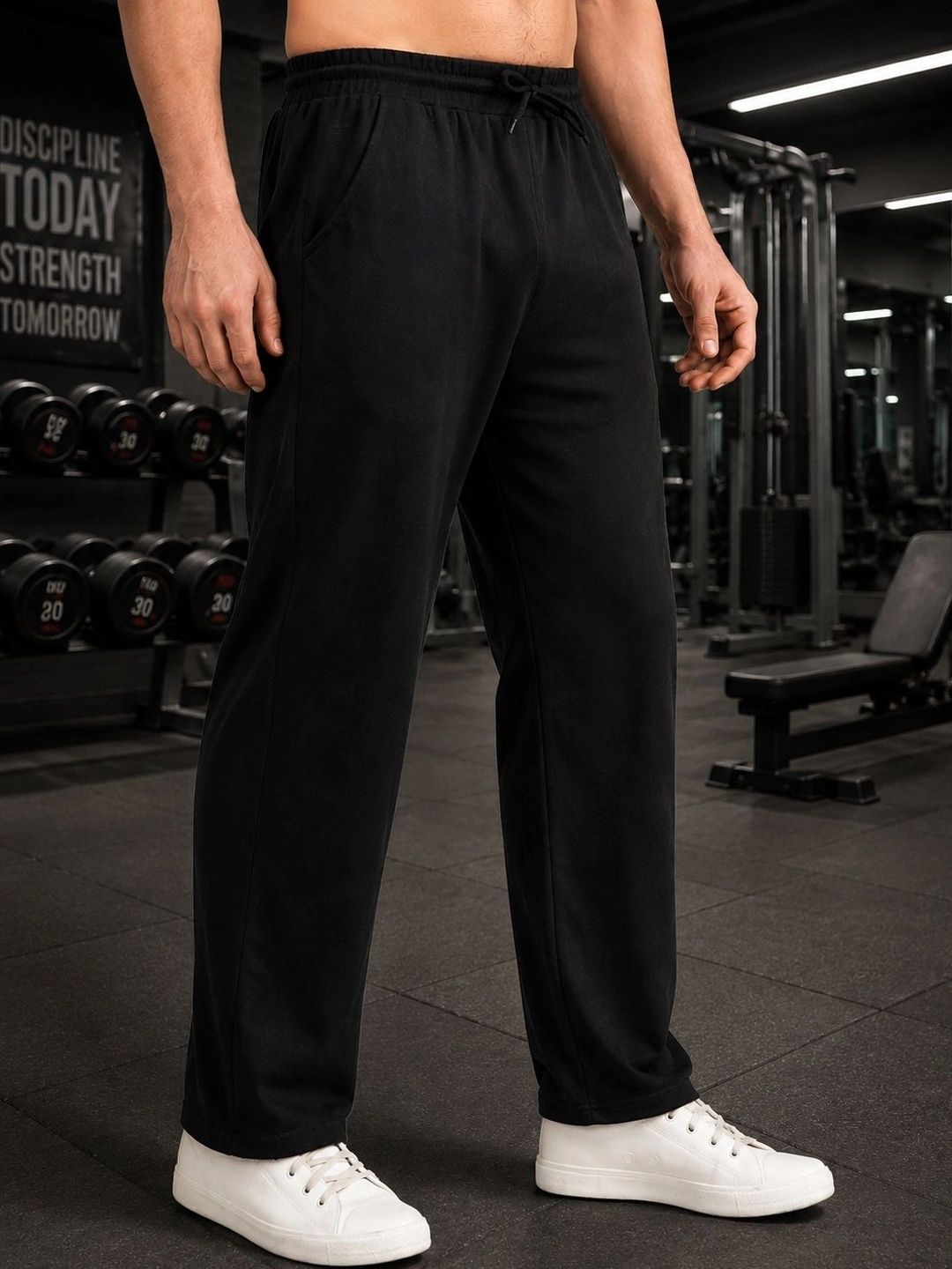 SYNZO Men Relaxed Easy Wash Trousers-picture-37