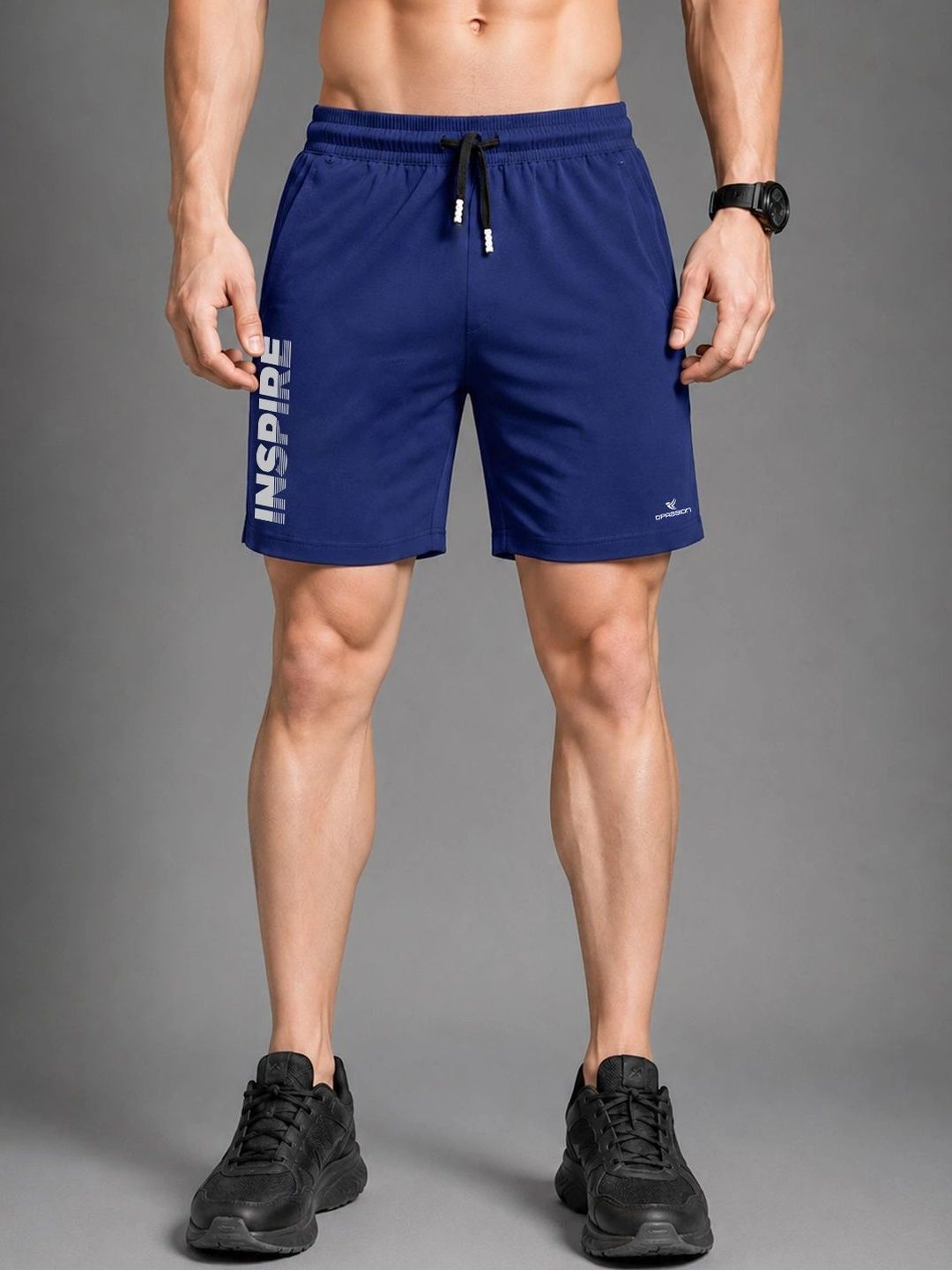 Dpassion Men Typography Printed Training or Gym Sports Shorts-picture-46