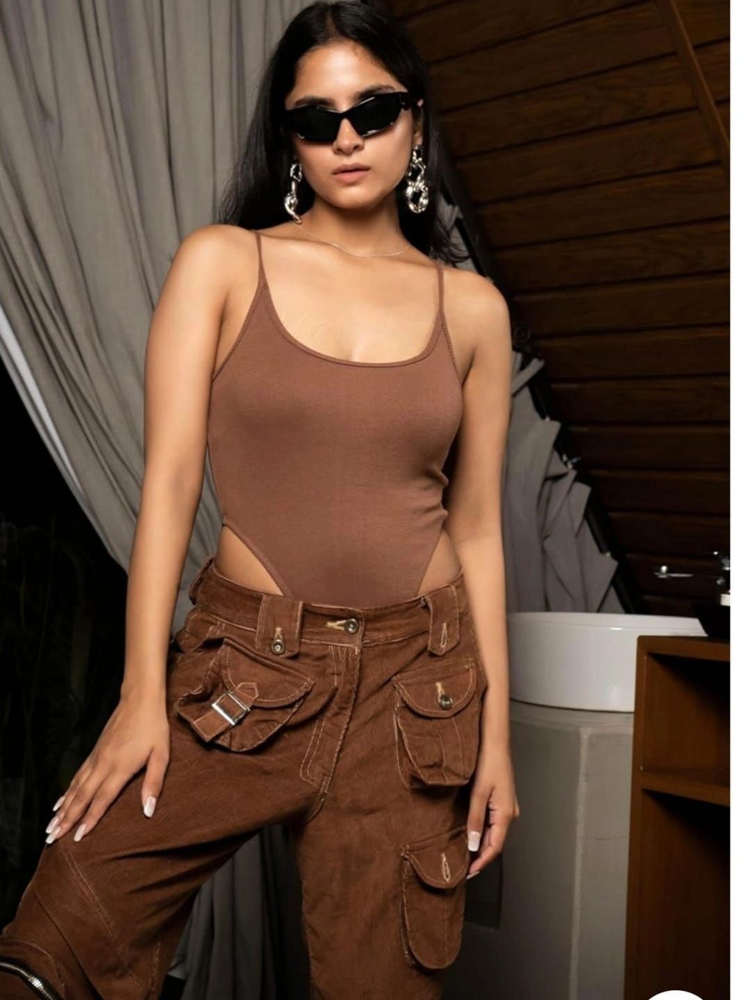 ZAROON PRODUCTION Cotton Round Neck Bodysuit-image-5