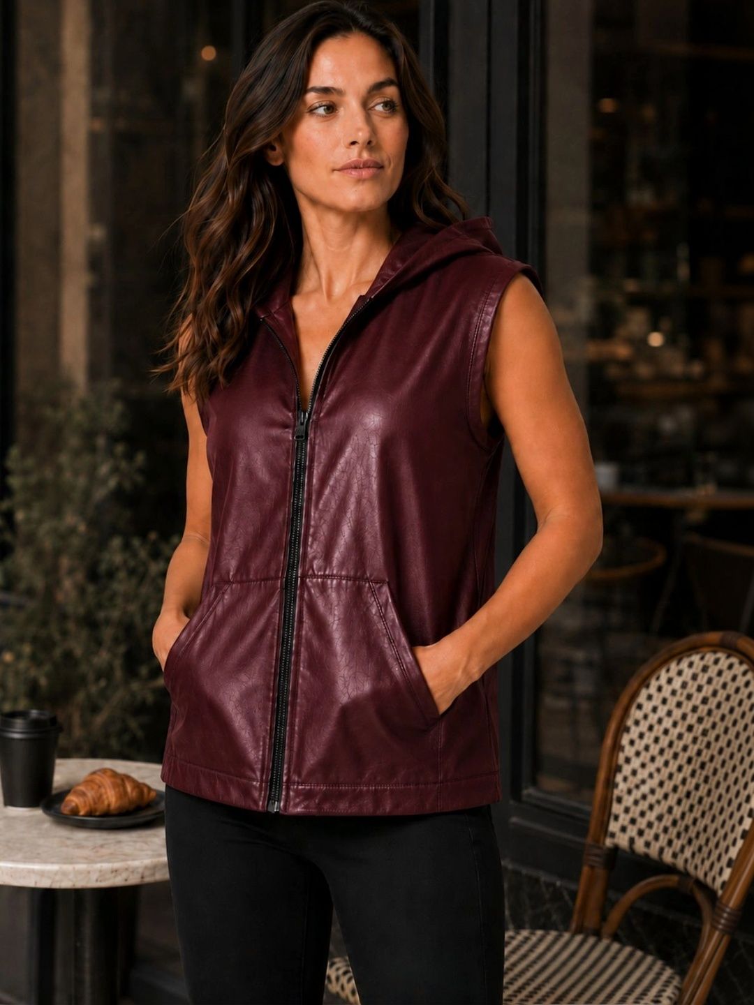 Raxedo Women Leather Lightweight Training or Gym Jacket-picture-25