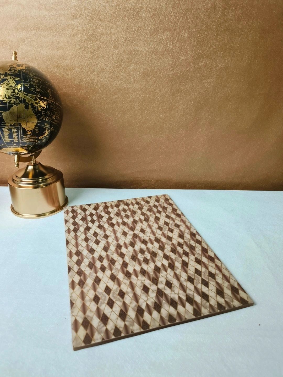 THE HOME CO. Cream & Brown Printed Rectangle Table Placemats-picture-17