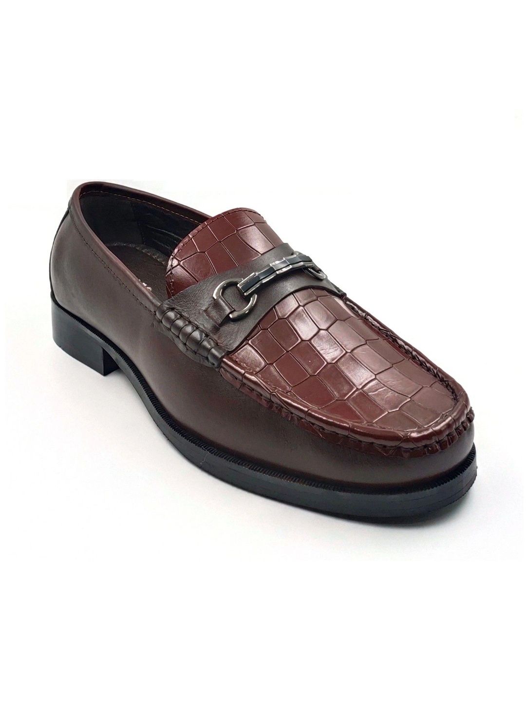 Balujas Men Textured Leather Loafers-picture-31