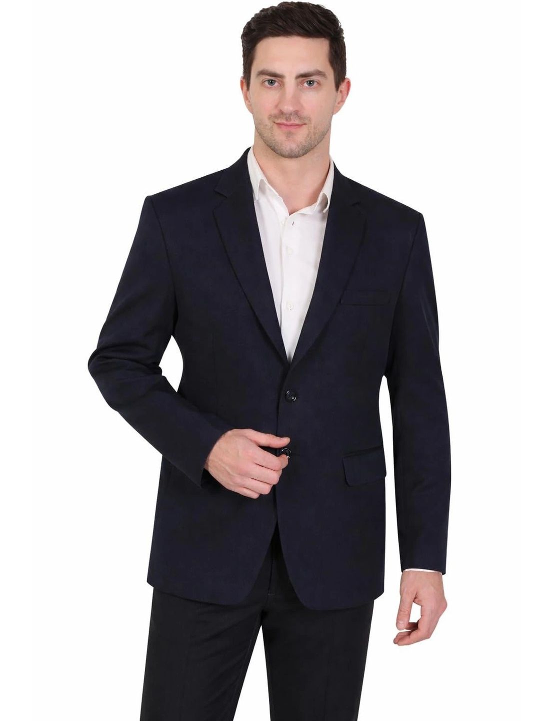 GRACYSHADE Notched Lapel Single-Breasted Slim Fit Formal Blazers-picture-42