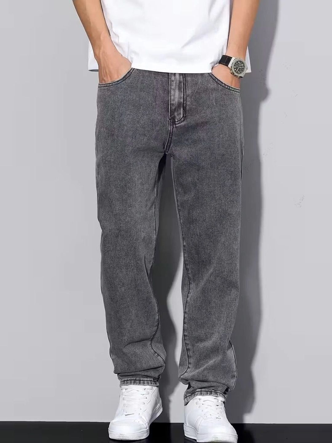 stylefabs Men Jean Regular Fit Mid-Rise Stretchable Jeans-picture-42
