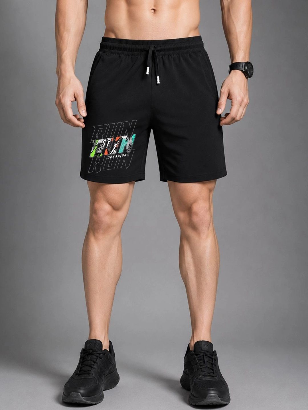 Dpassion Men Printed Running Sports Shorts-picture-14
