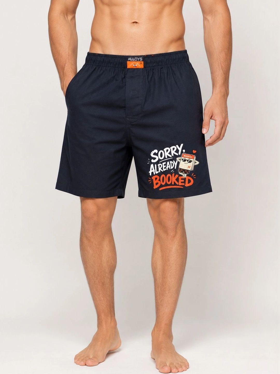 AVVOYS Men Typography Printed Shorts-picture-18