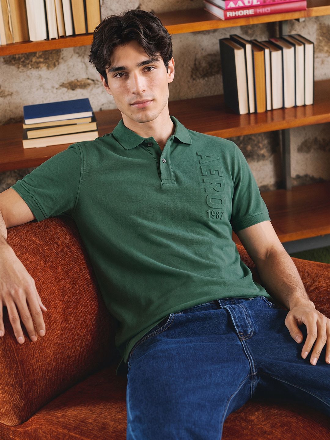 Aeropostale Men Brand Logo Polo Collar T-shirt-picture-15