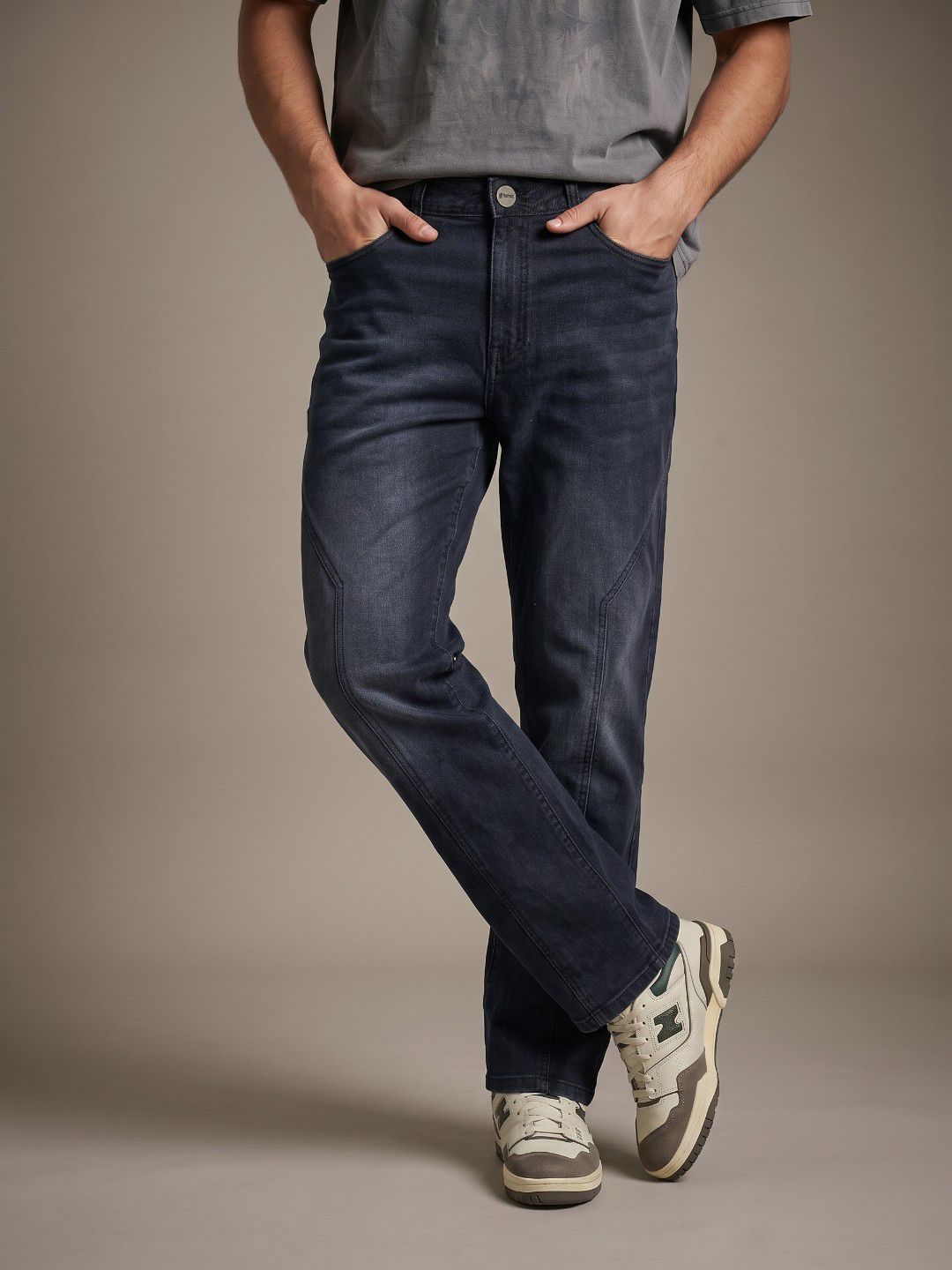glitchez Men Straight Fit Heavy Fade Jeans-picture-20