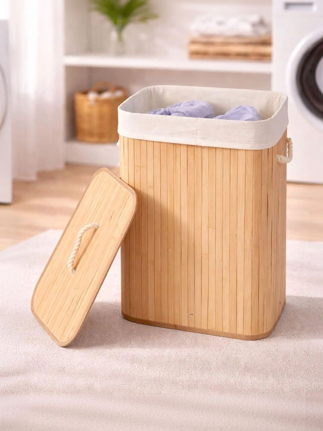 Rioware Brown Bamboo Laundry Bag-picture-27