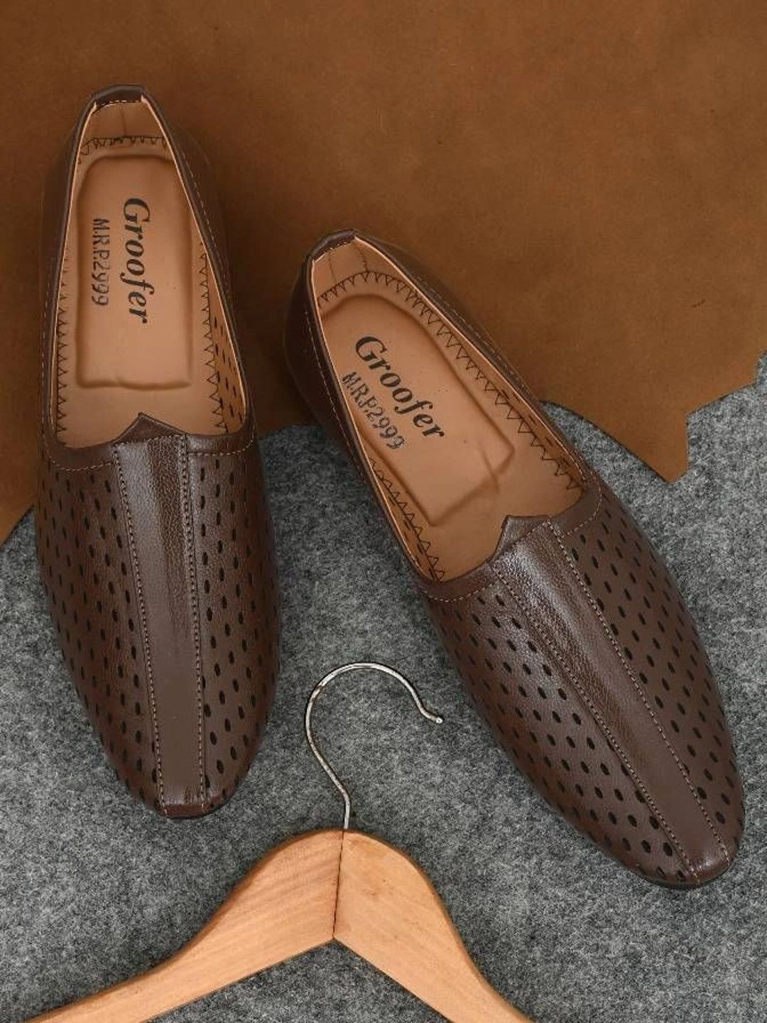 Groofer Men Perforations Loafers-picture-46