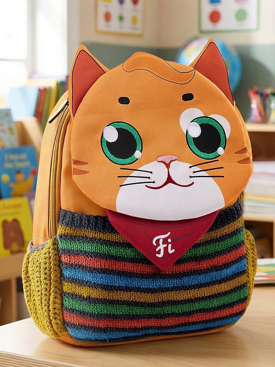 FILLI & ME Unisex Kids Embroidered Backpack-picture-26