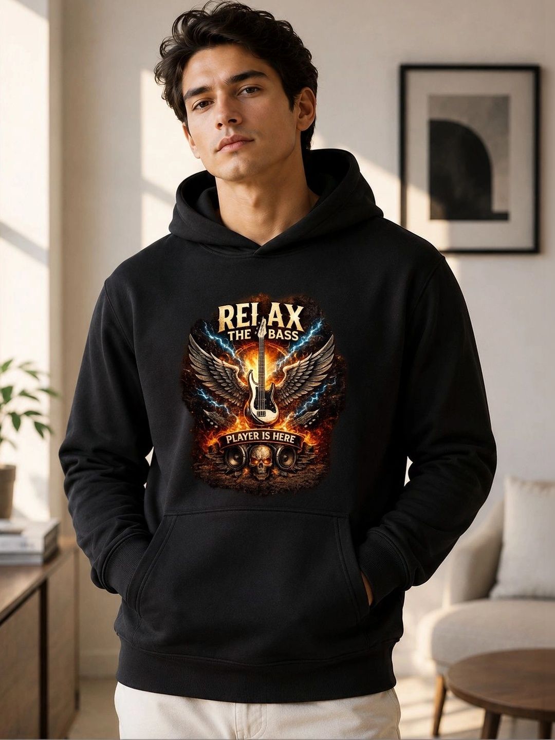 TRENDIFYTEEZ Men Printed Hooded Sweatshirt-picture-19