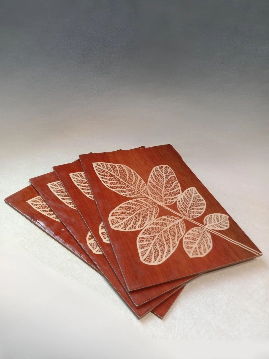THE HOME CO. 4-Pcs Brown Printed Rectangle Table Placemats-picture-58